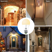 HEKEE LED Motion Sensor Light Bulb 60W Equivalent, E26 9W A19  Motion Activated Outdoor & Indoor Security Bulbs Lamp 810 Lumens Warm White for Porch, Garage Stairs, Front Door, Hallway (2 Pack)